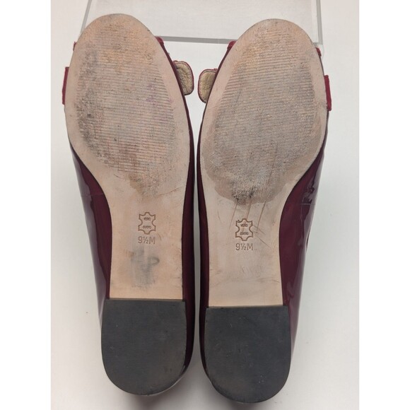 MICHAEL KORS Women Red&Silver Buckle Flat Ballet Flats Open toe Size 9.5 M - Picture 8 of 8